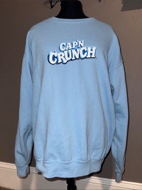 Light Blue Cap’n Crunch (Captain Crunch) Crewneck Sweatshirt